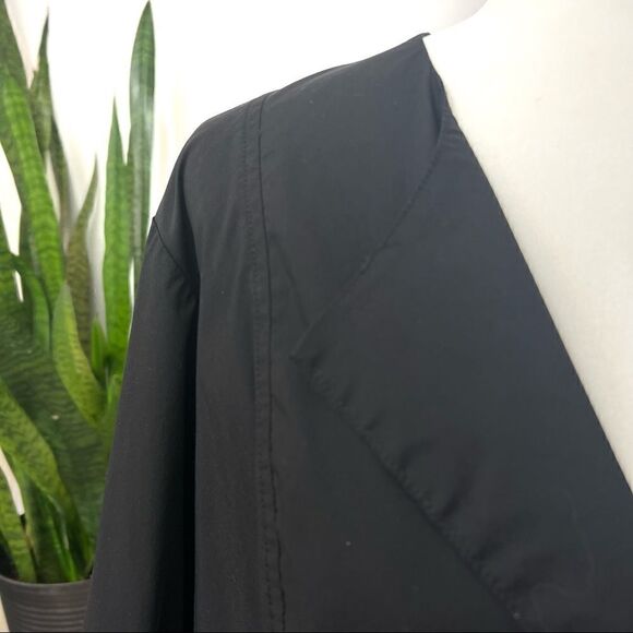 BILLIE The Label NWT XLarge Alexa Poplin Mini Dress Black Long sleeve - Picture 5 of 12